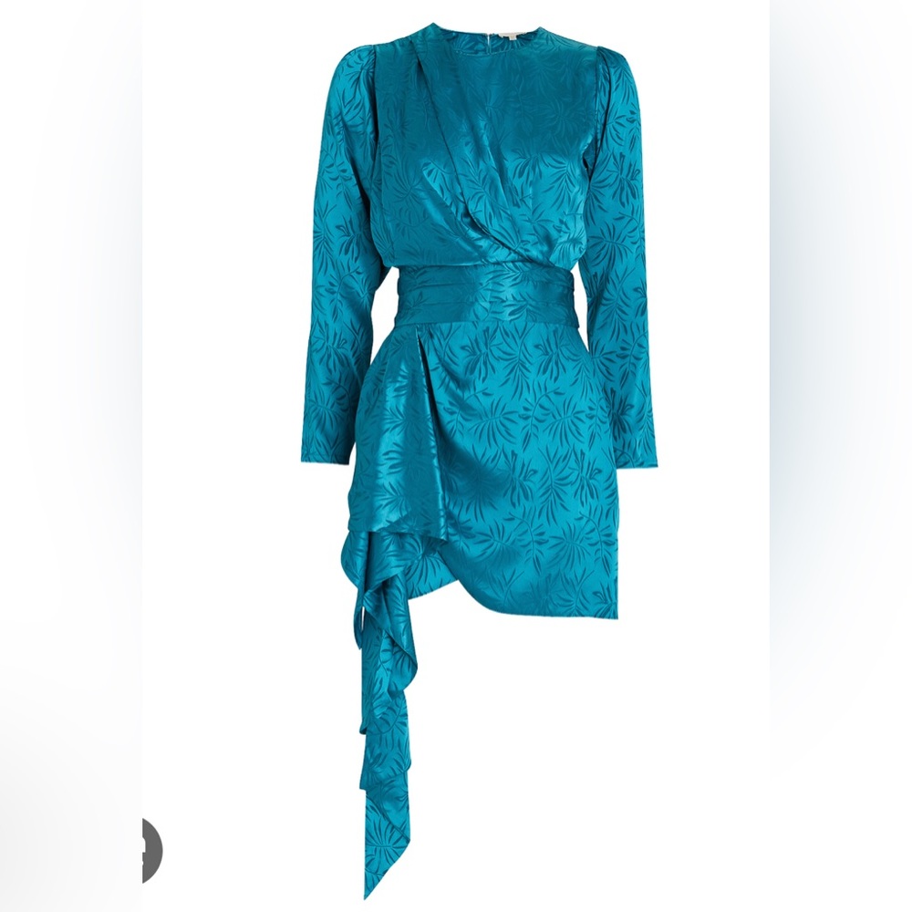 RONNY KOBO Santana Satin Jacquard Mini Dress